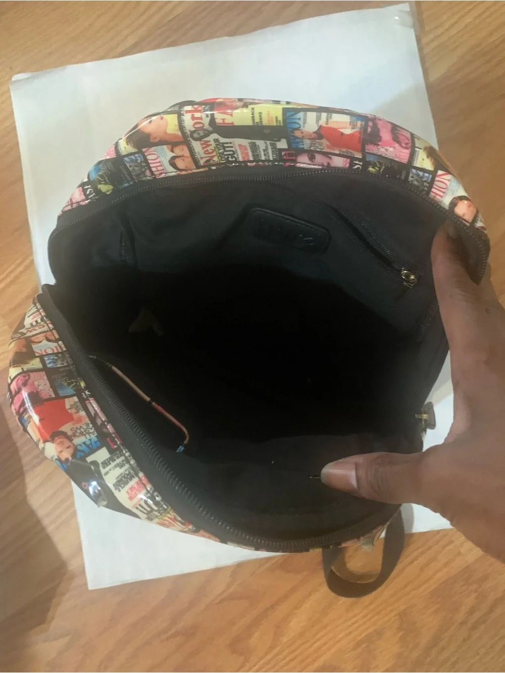 Obama/ Celebrity/ Magazine pictures Women’s Backpack w/ zipper pouch.